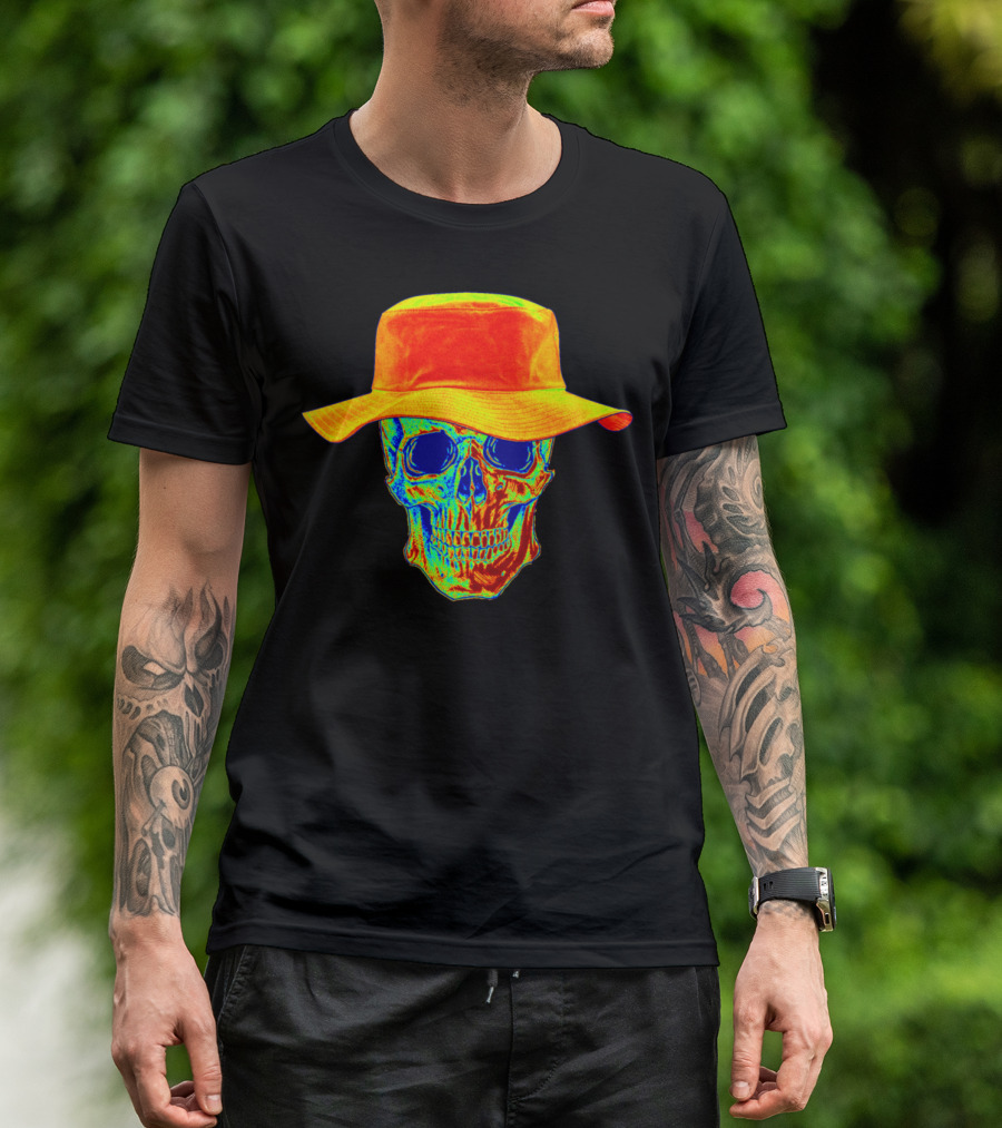 Heat Combustion Skull Thermal Imager Vivid Hat T-Shirt