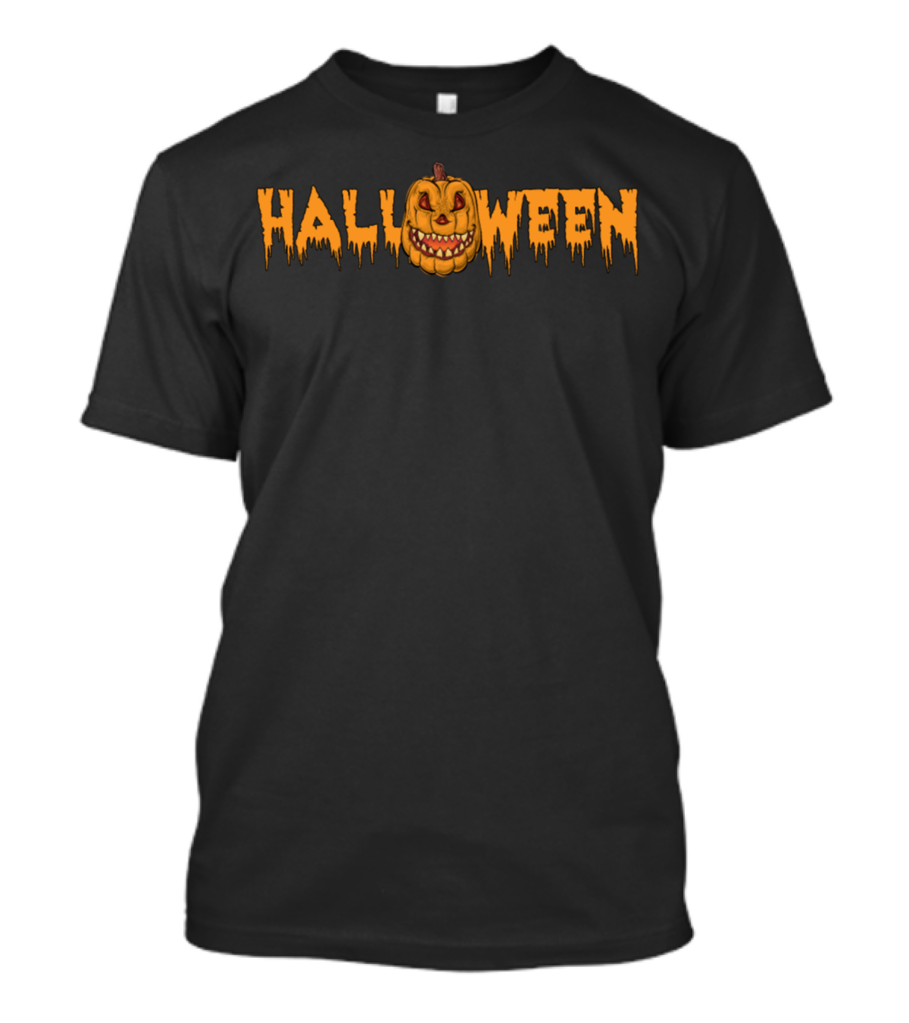 Halloween Horror Pumpkin Smile T-Shirt