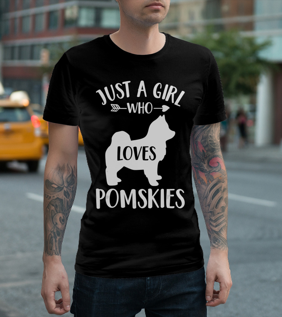 Just A Girl Who Loves Pomskies T-Shirt