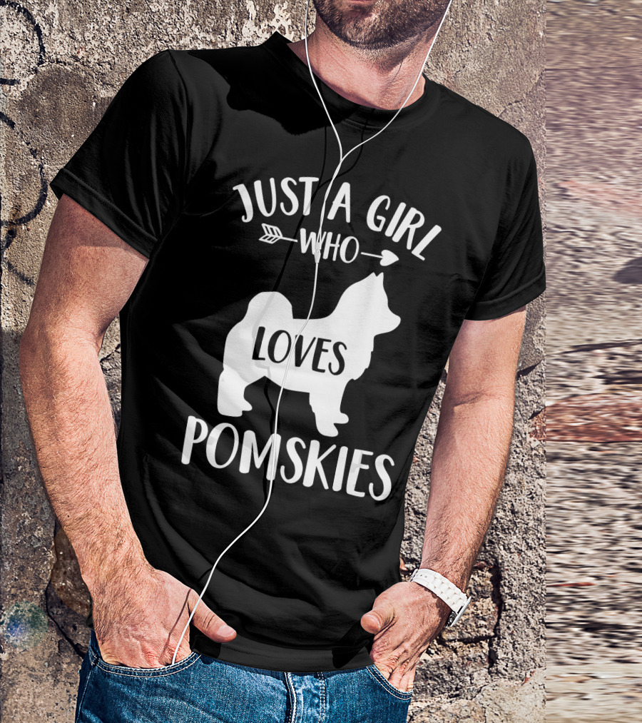 Just A Girl Who Loves Pomskies T-Shirt