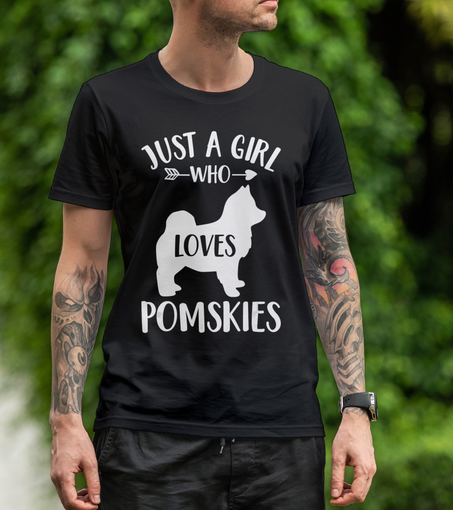 Just A Girl Who Loves Pomskies T-Shirt