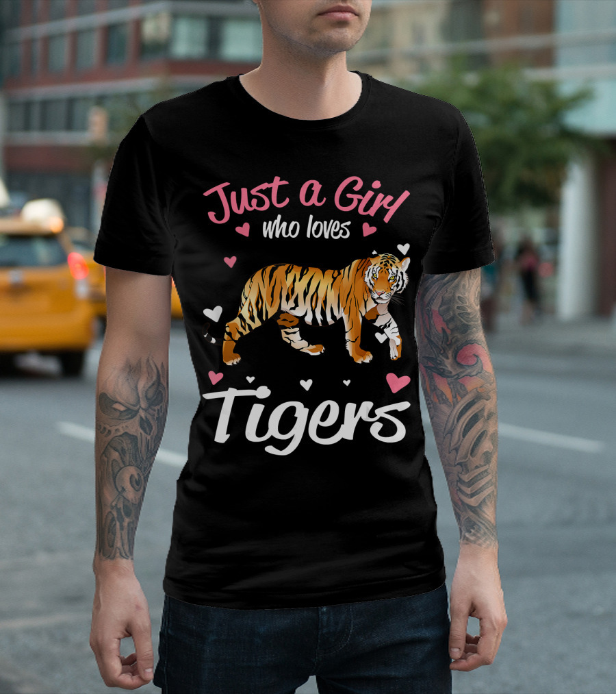 Just A Girl Who Loves Tigers Tigers T-Shirt