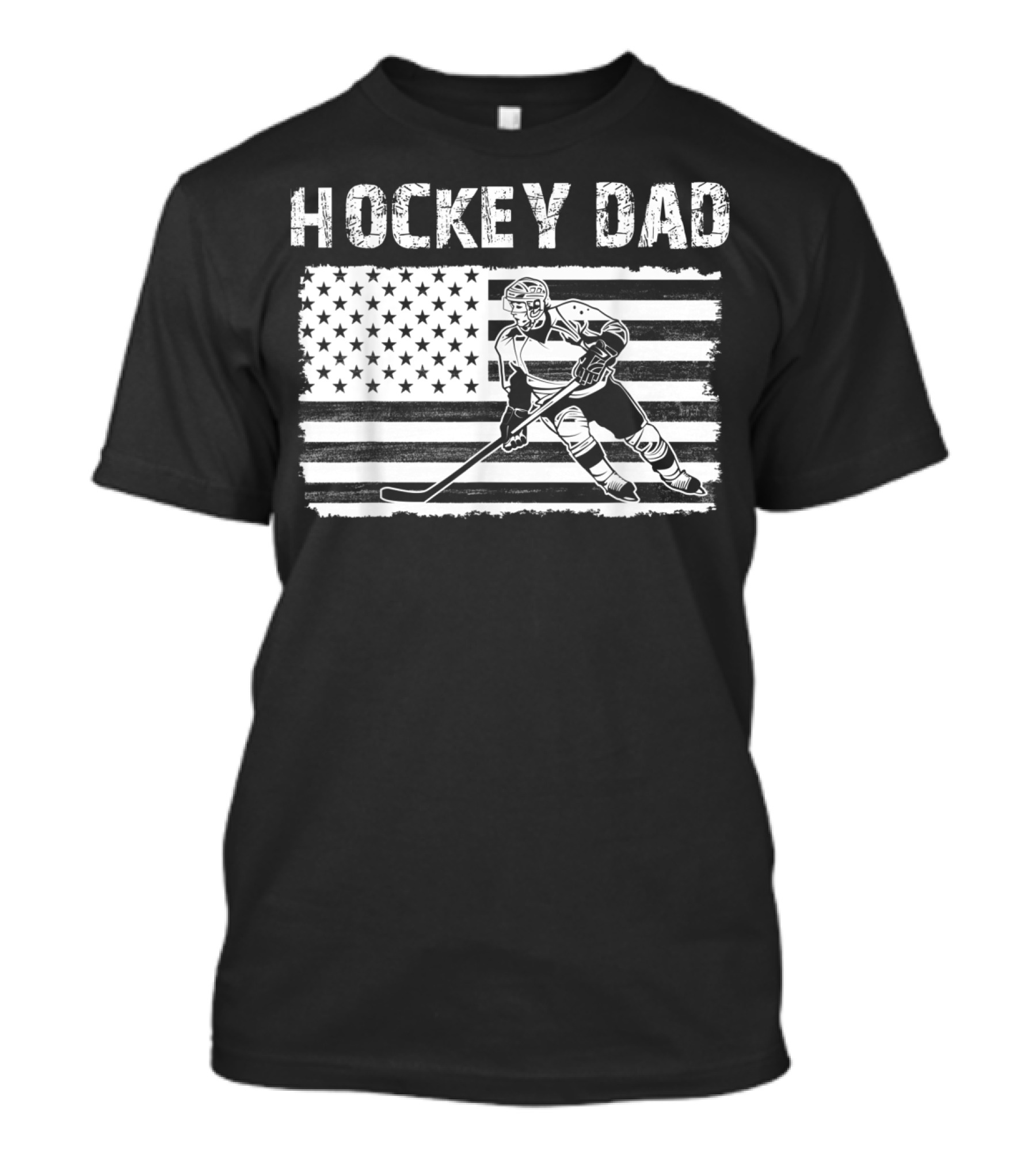 Hockey Dad American Flag Player T-Shirt