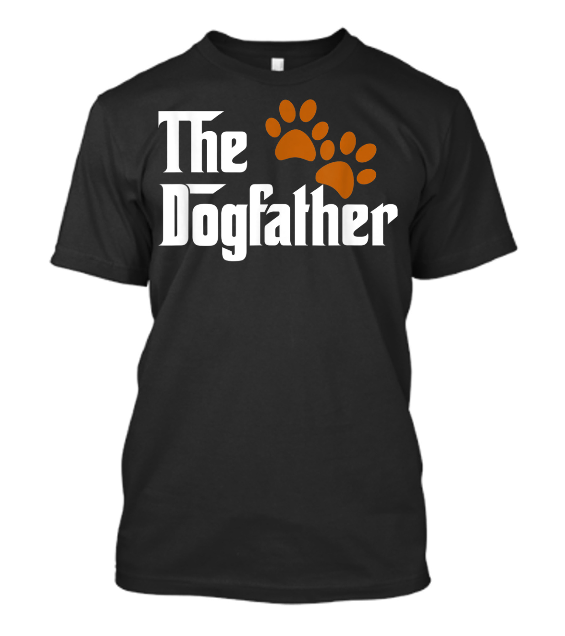 The Dogfather Cool Dog Dad Dog Father Paw Prints T-Shirt