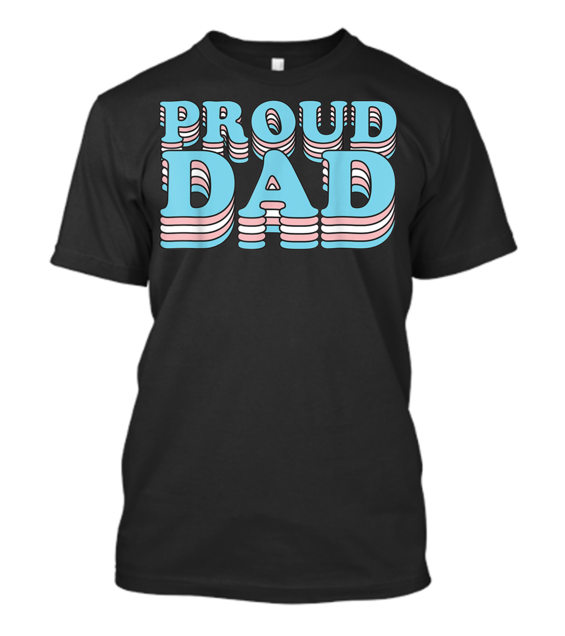Proud Dad Transgender Pride Father T-Shirt