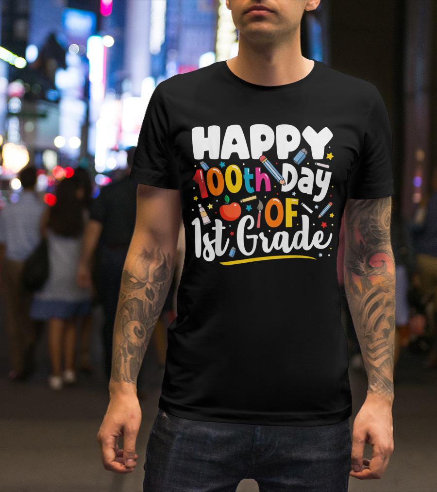 Happy 100th Day Of 1st Grade T-Shirt