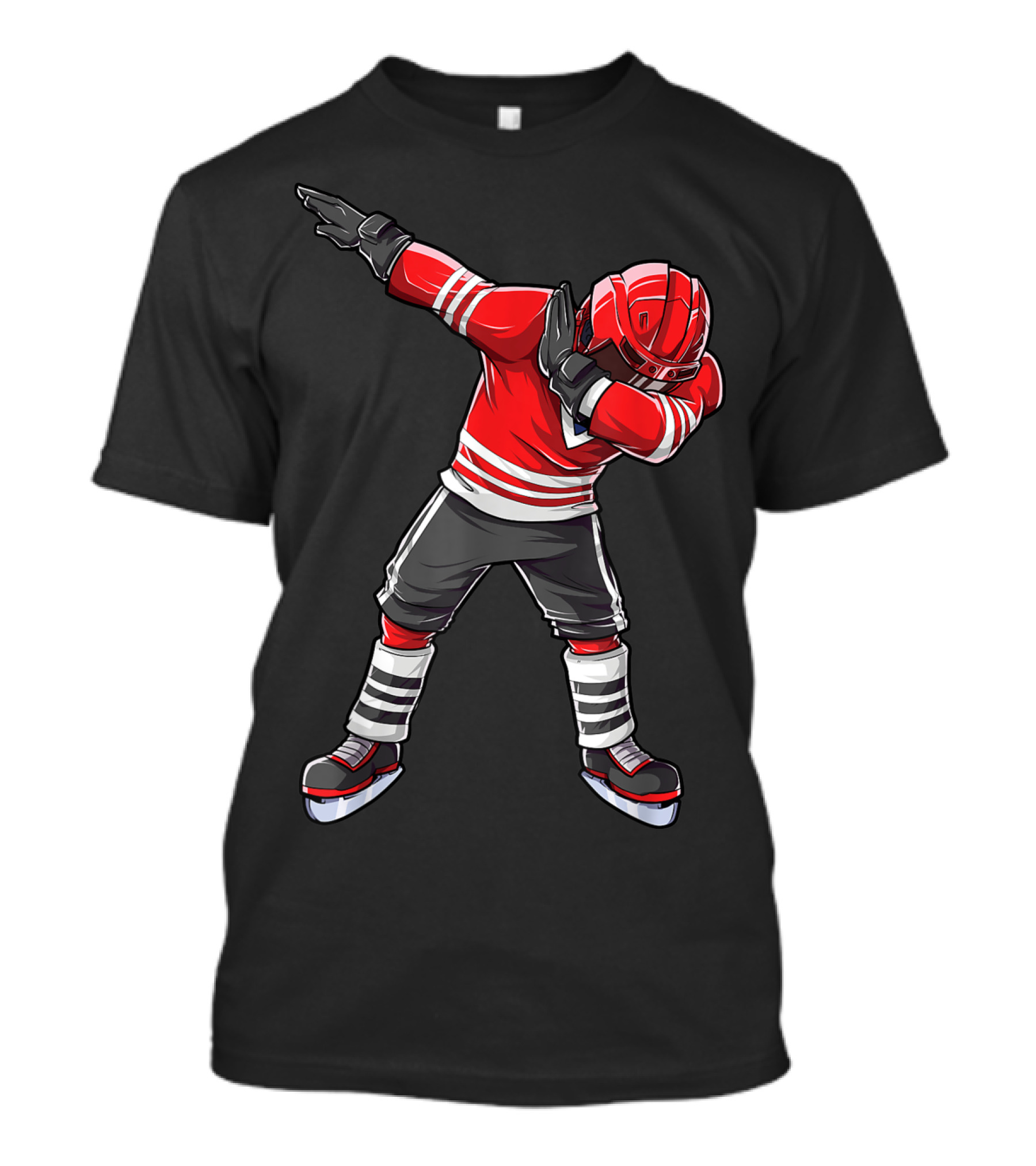 Dabbing Ice Hockey Player Dab Squad Funny T-Shirt