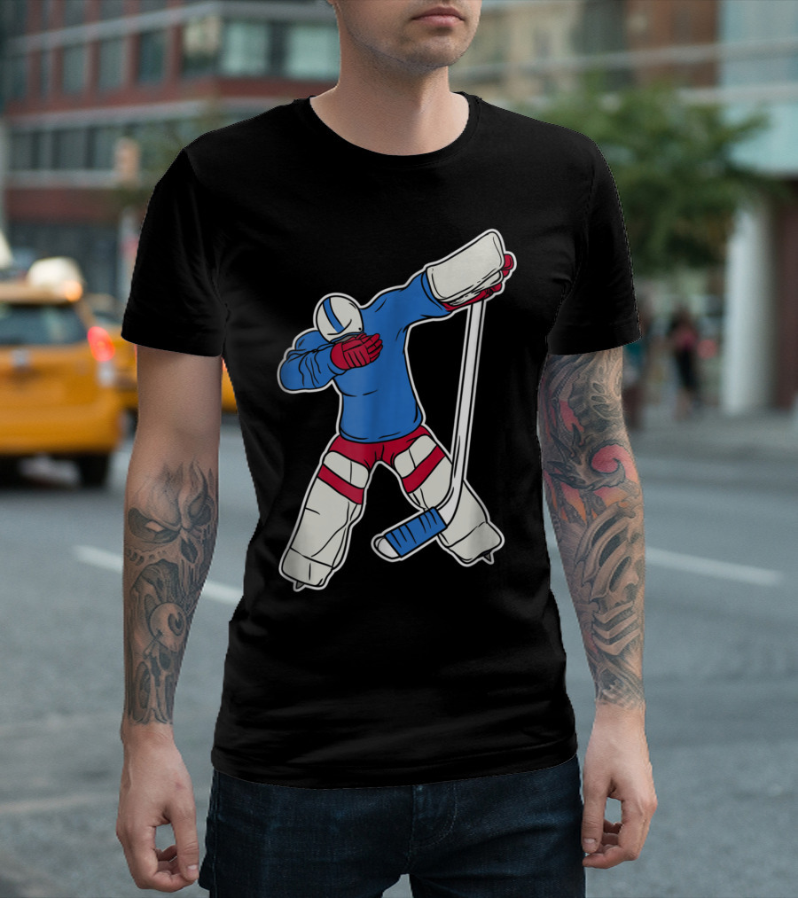 Dabbing Ice Hockey Goalie Funny Dab Team T-Shirt