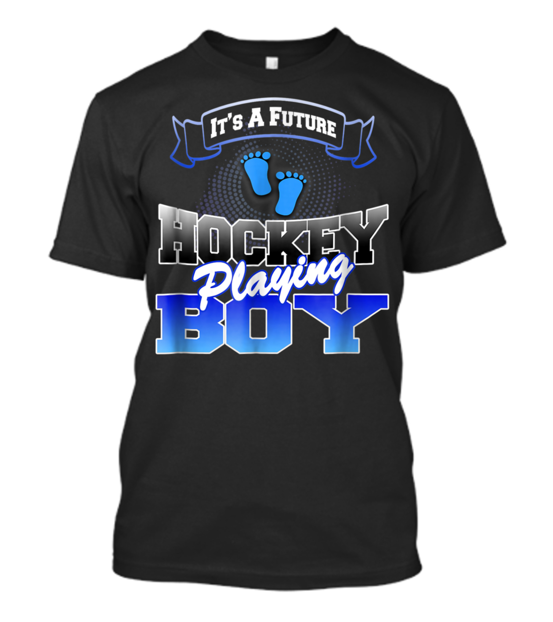 It's A Future Hockey Playing Boy Team Boy Gender Reveal T-Shirt