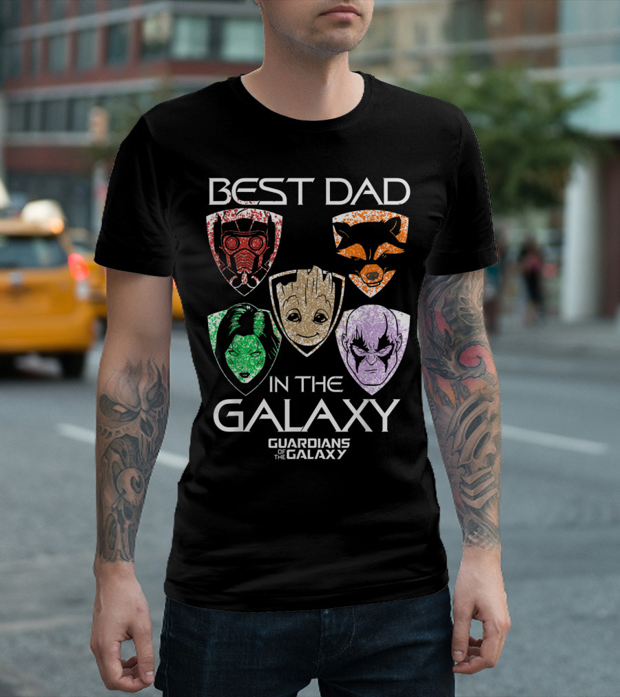 Guardians Of The Galaxy Best Dad In The Galaxy Father's Day T-Shirt