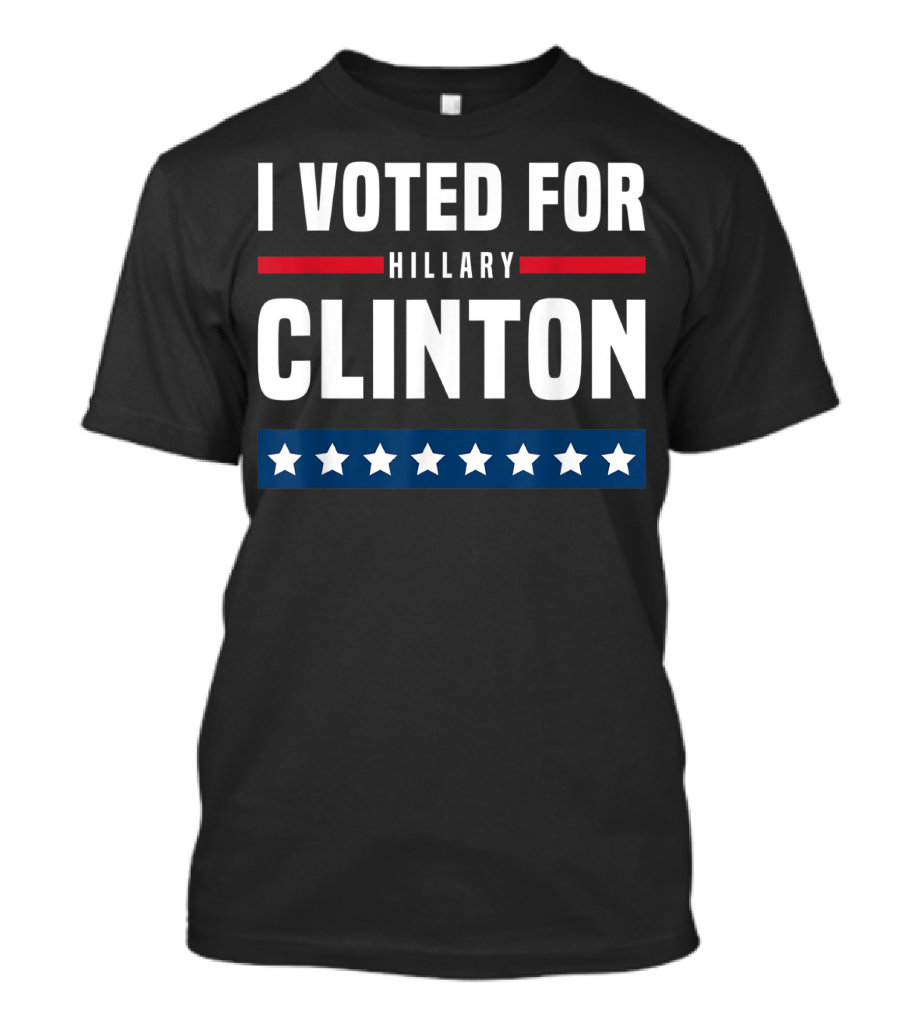 I Voted For Hillary Clinton Seven Stars T-Shirt