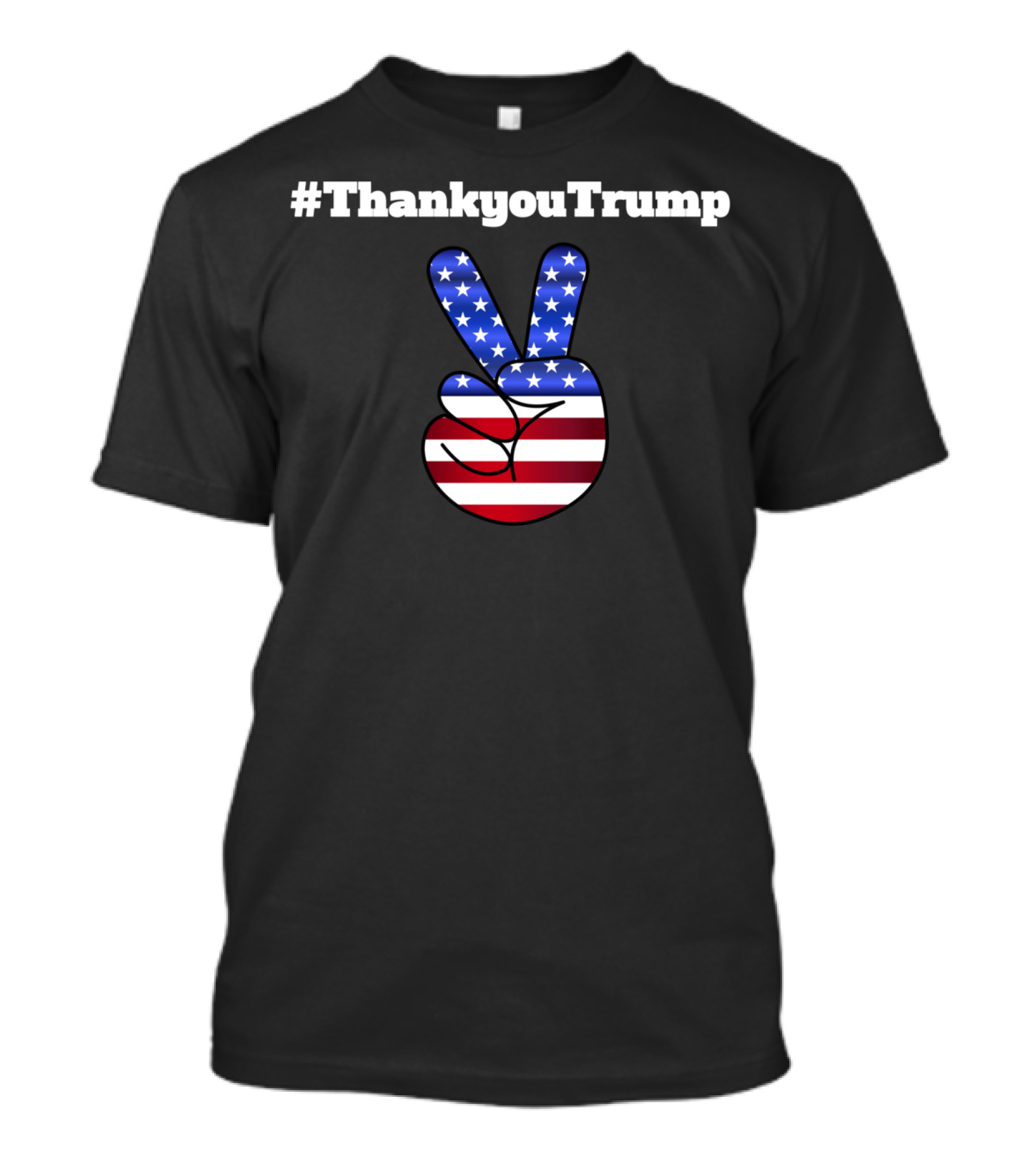 ThankyouTrump Peace Sign Hand Two Term T-Shirt