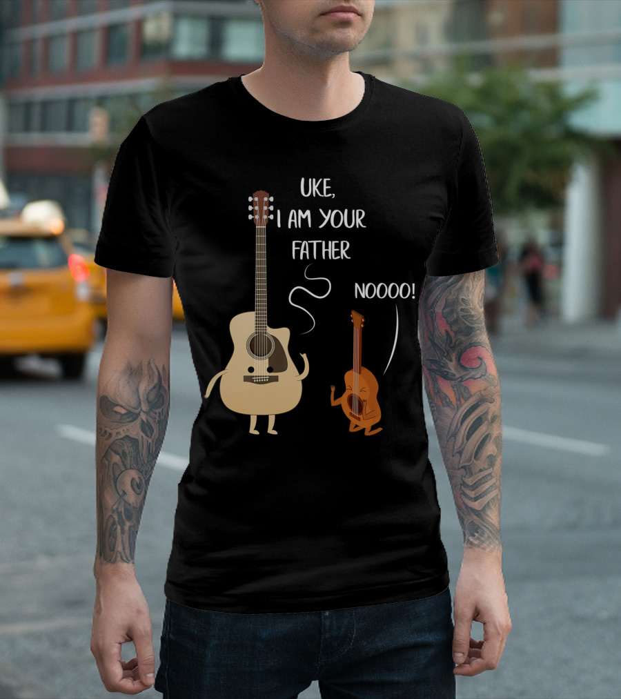 Uke I Am Your Father Noooo Ukulele Guitar Music T-Shirt