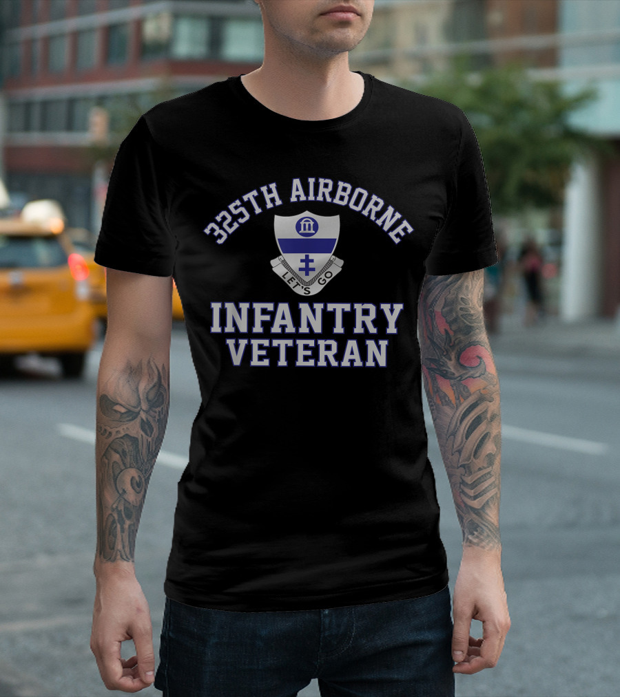 325th Airborne Infantry Veteran Let's Go Emblem T-Shirt