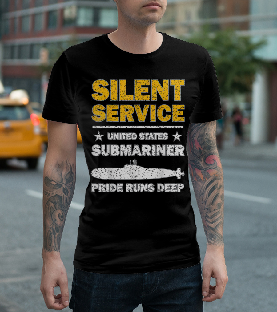 Silent Service United States Submariner Pride Runs Deep T-Shirt