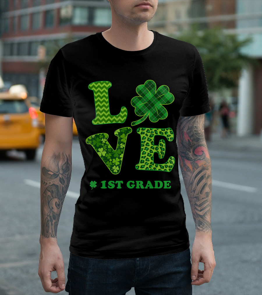 LOVE Shamrock 1st Grade T-Shirt