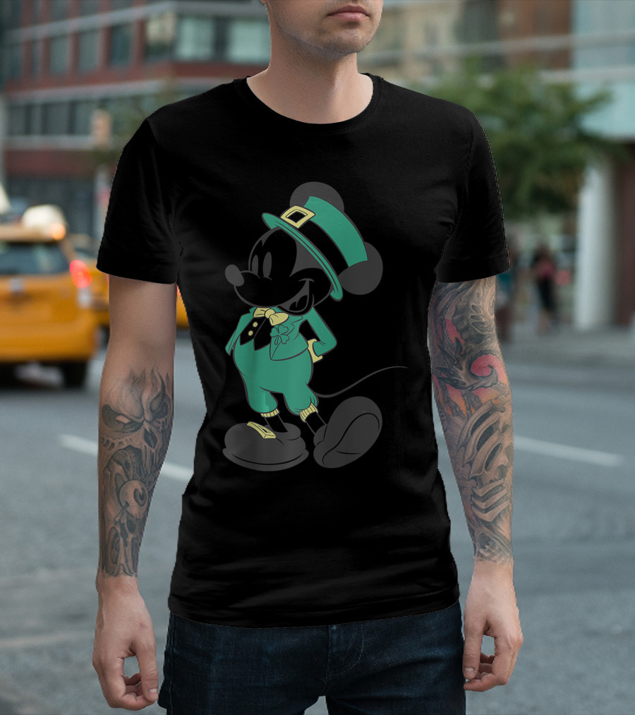 Disney Mickey Mouse Leprechaun Green Outfit St. Patrick's Day T-Shirt