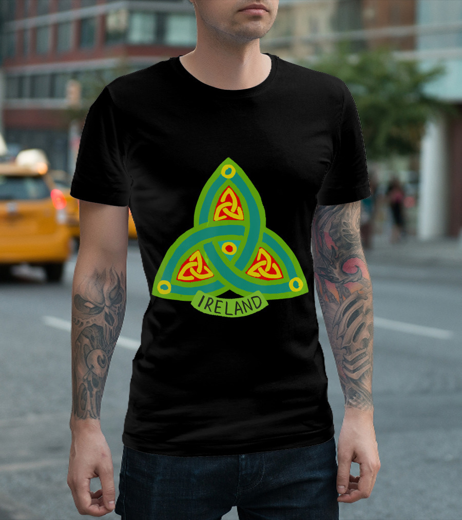Ireland Celtic Shamrock Trinity Knot T-Shirt