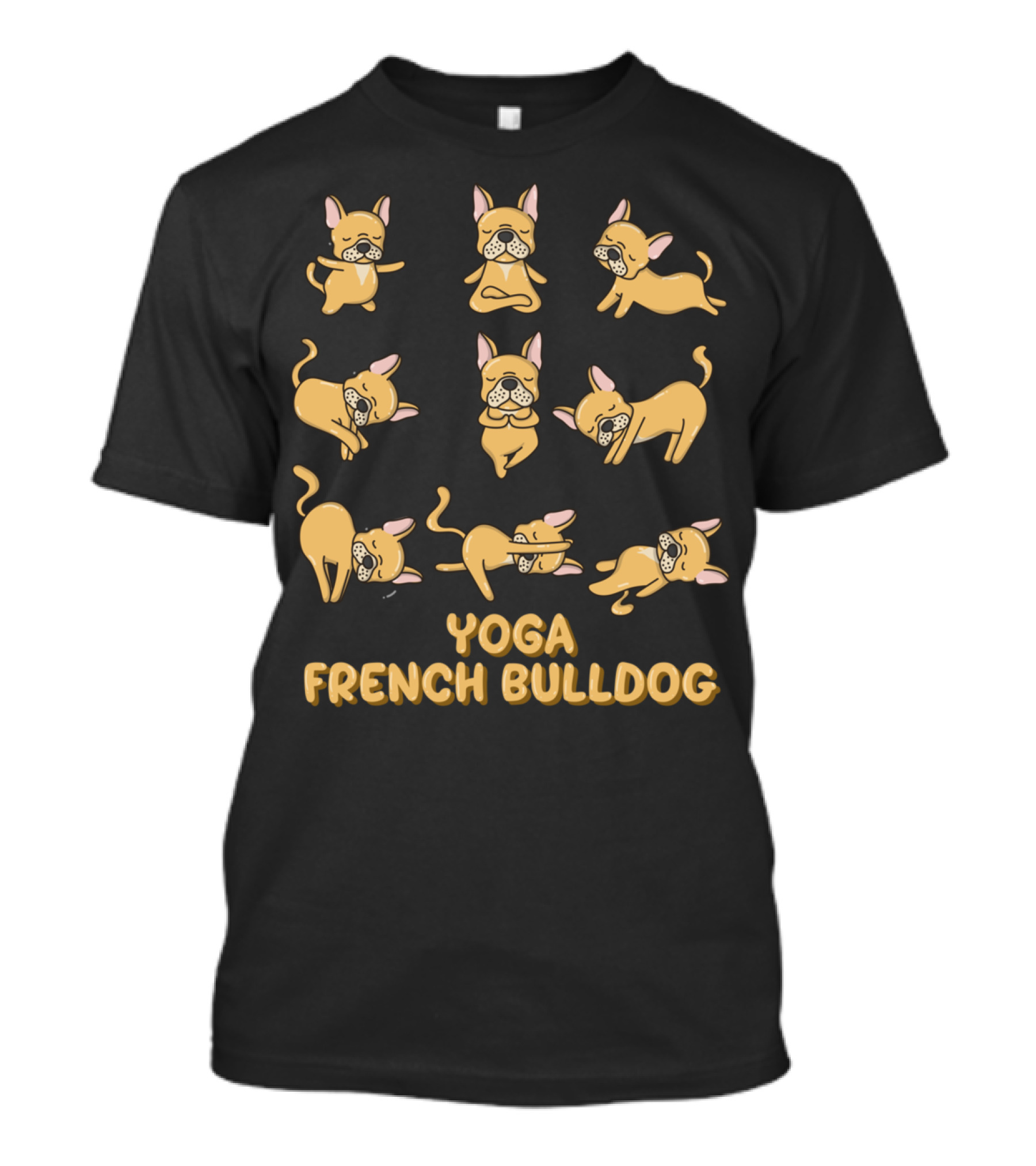 Yoga French Bulldog Meditation Poses T-Shirt