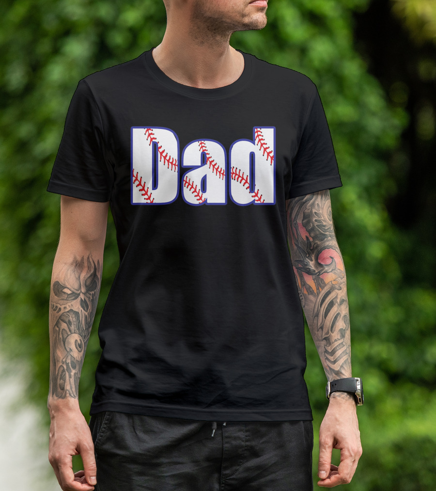 Father's Day Baseball Dad Fun Sports Player T-Shirt