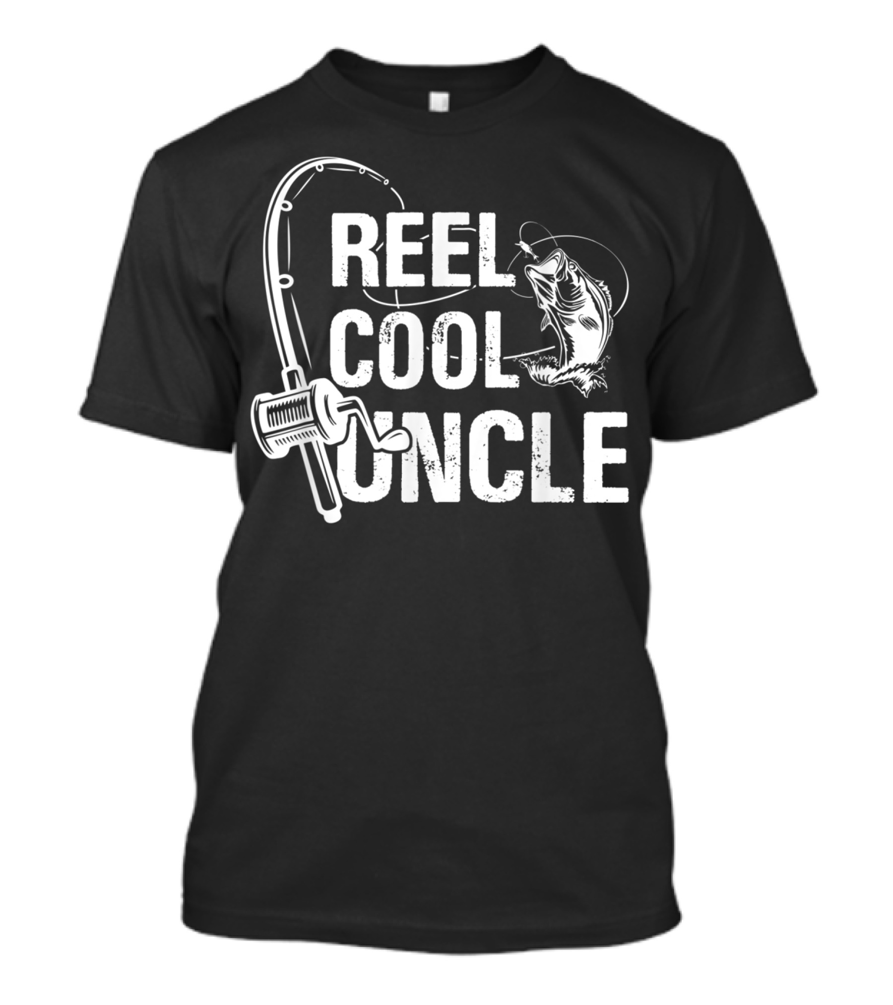 Reel Cool Uncle Fishing Daddy Rod Fish T-Shirt