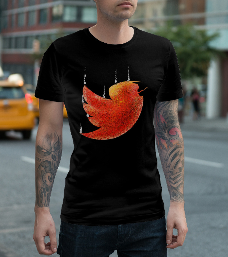 Climate Change Melting Bird T-Shirt