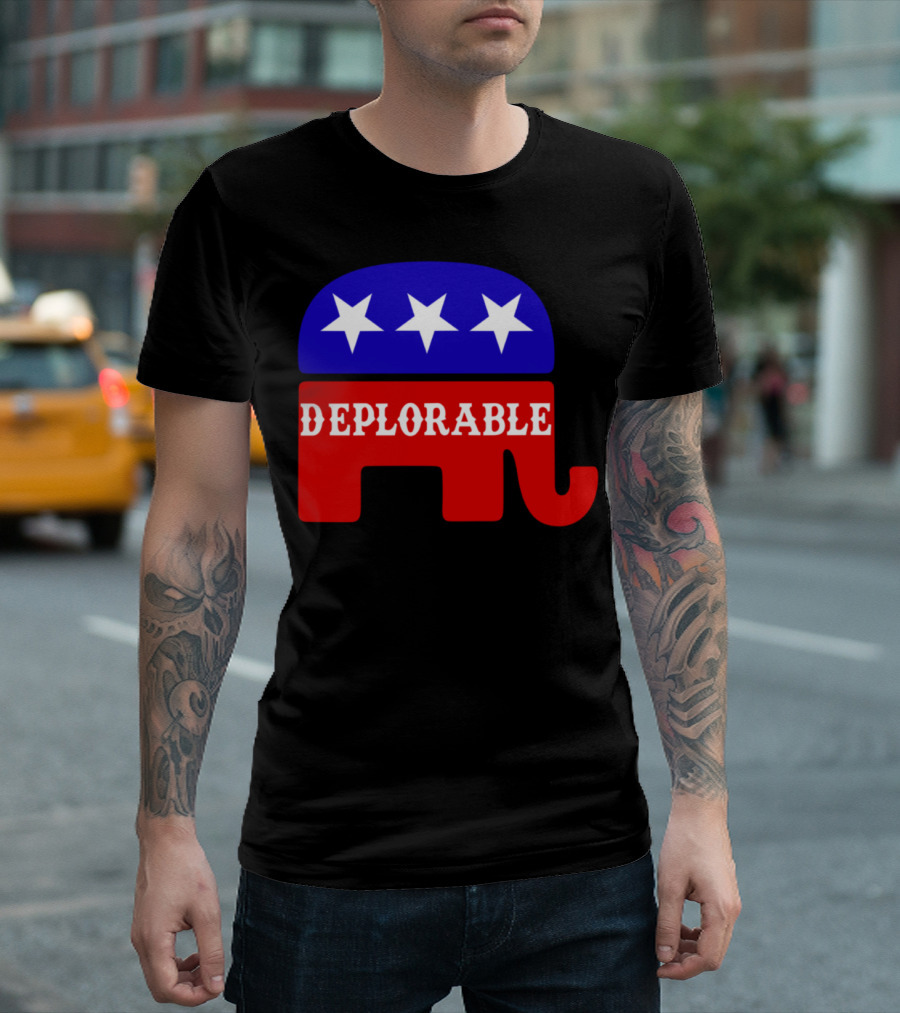 Deplorable Republican Elephant Stars T-Shirt