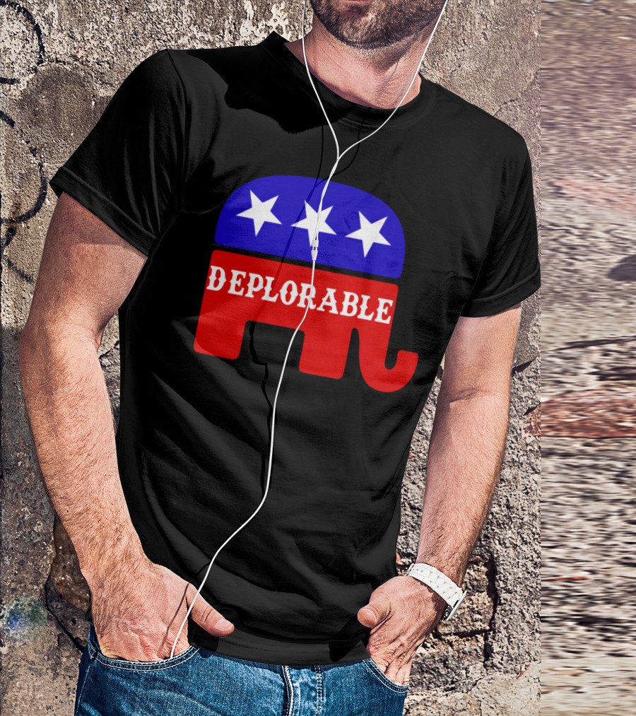 Deplorable Republican Elephant Stars T-Shirt