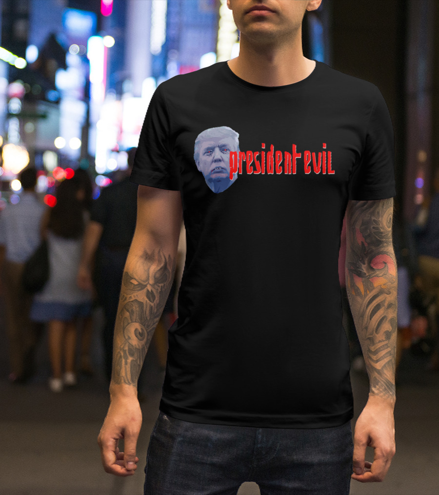 President Evil Trump Parody Horror T-Shirt