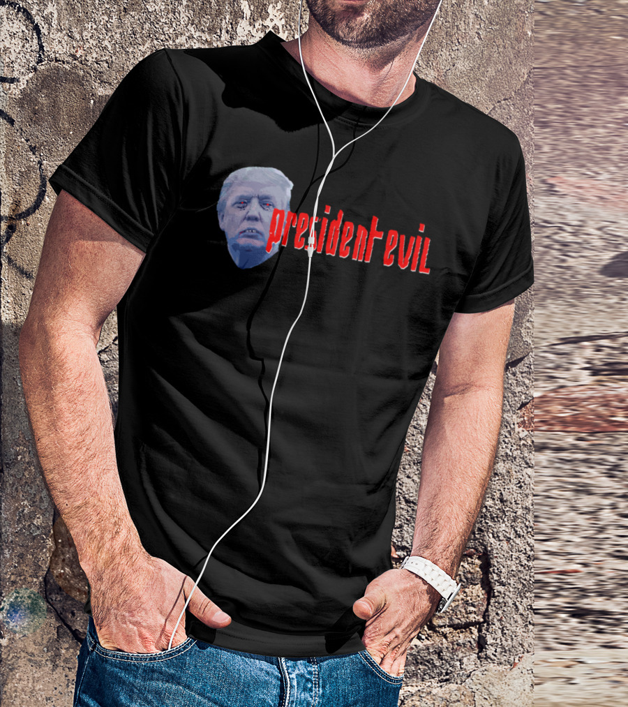 President Evil Trump Parody Horror T-Shirt