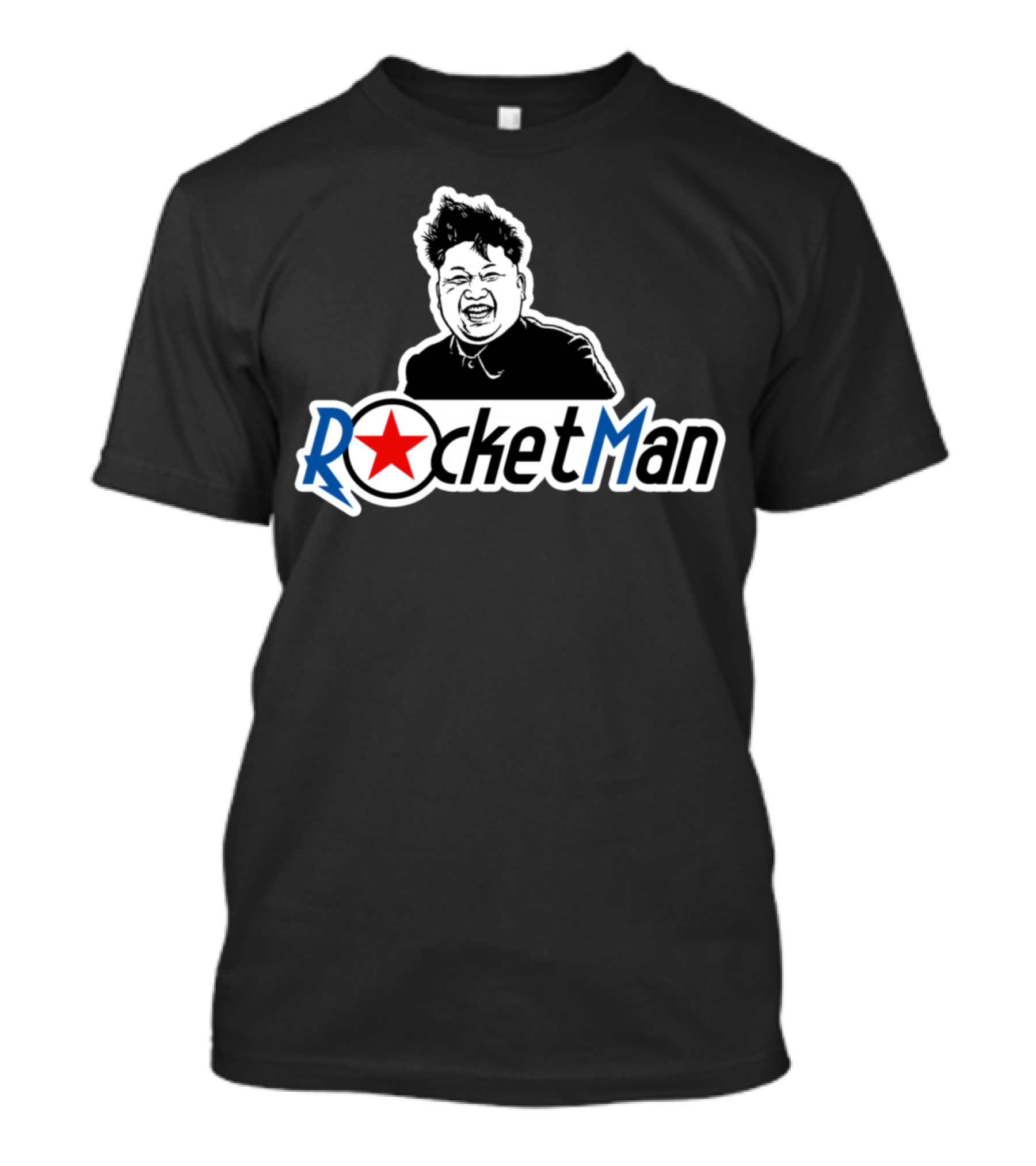 Rocket Man North Korea Kim Jong Un Iconic T-Shirt