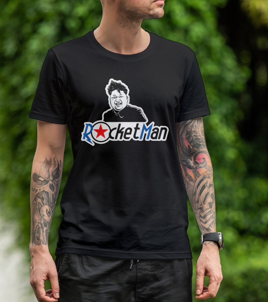 Rocket Man North Korea Kim Jong Un Iconic T-Shirt