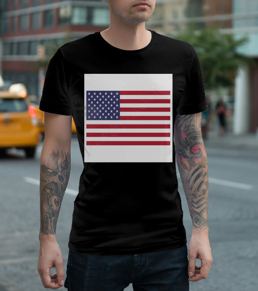 United States Flag Iconic Stars And Stripes Emblem T-Shirt