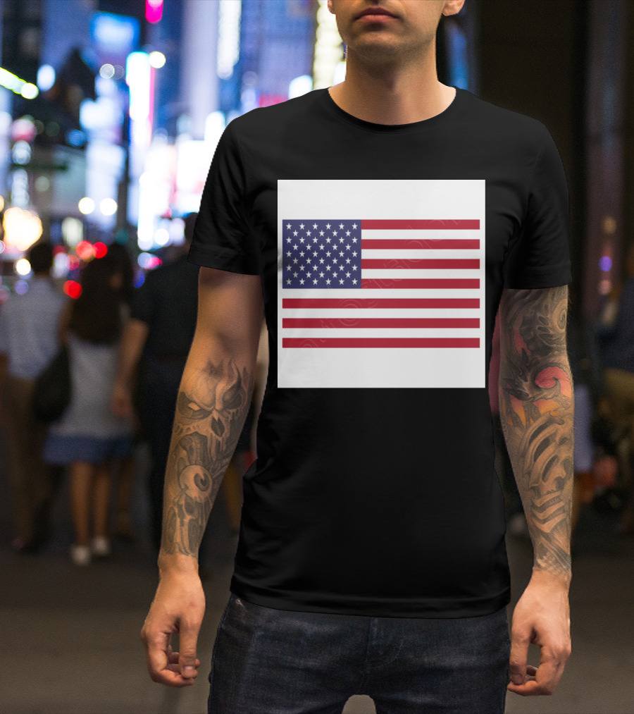United States Flag Iconic Stars And Stripes Emblem T-Shirt