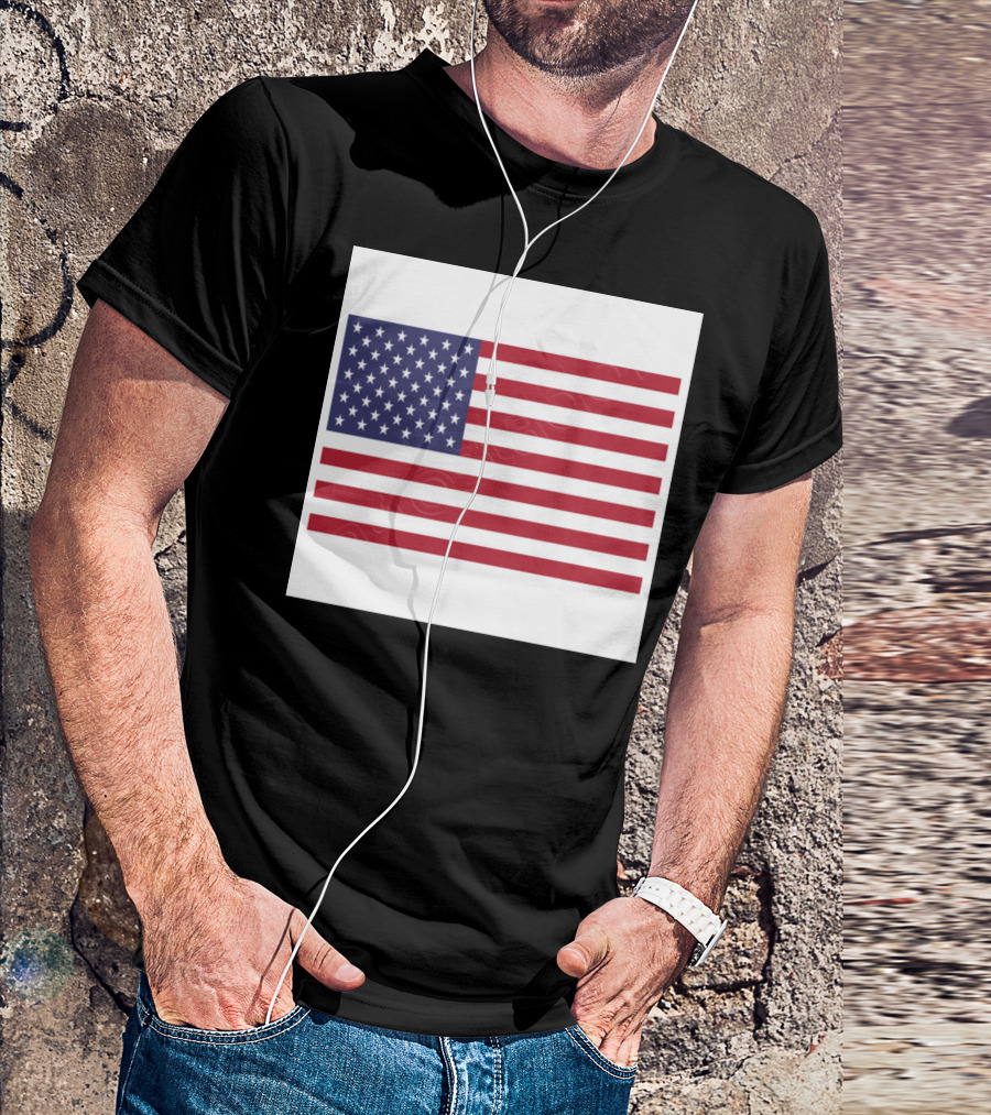 United States Flag Iconic Stars And Stripes Emblem T-Shirt