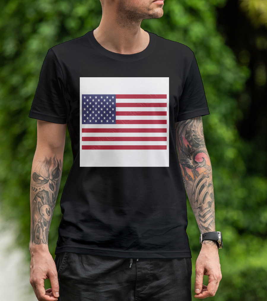 United States Flag Iconic Stars And Stripes Emblem T-Shirt