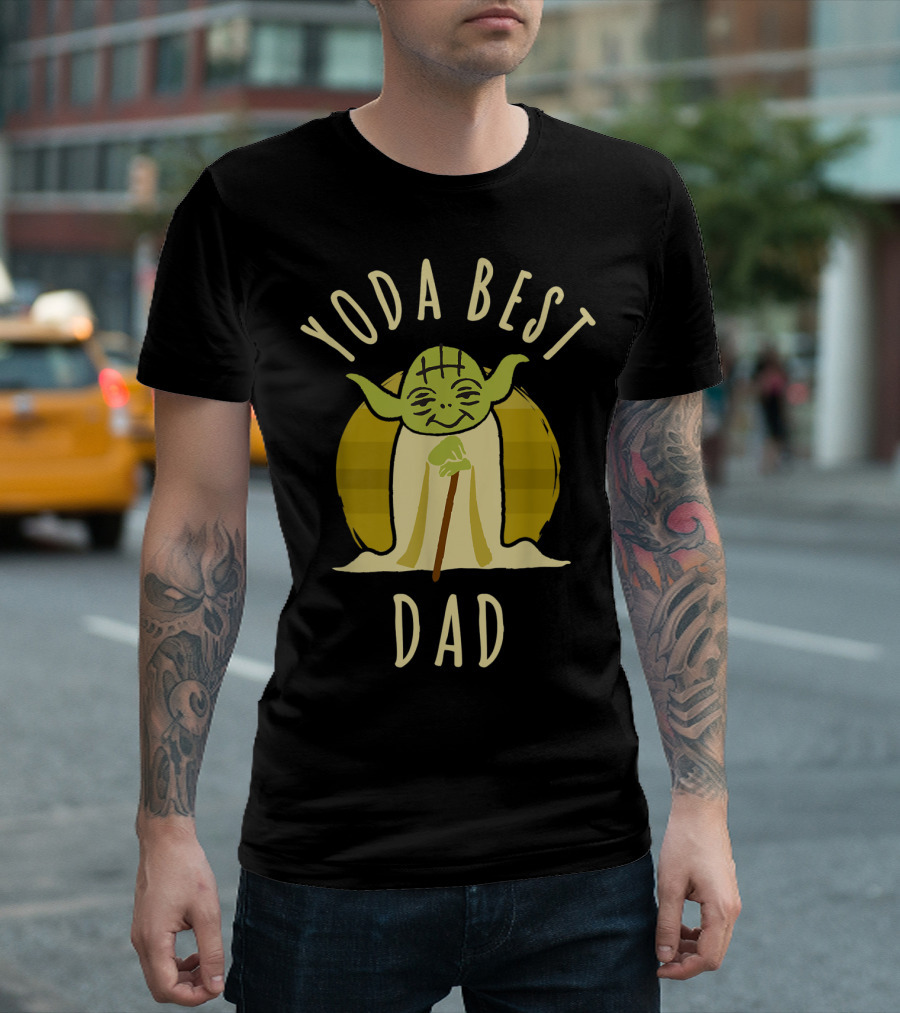 Yoda Best Dad Star Wars Cartoon Yoda T-Shirt