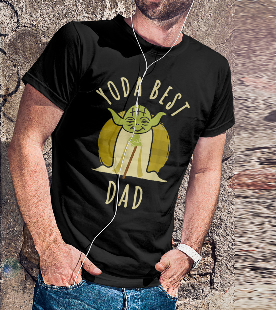 Yoda Best Dad Star Wars Cartoon Yoda T-Shirt