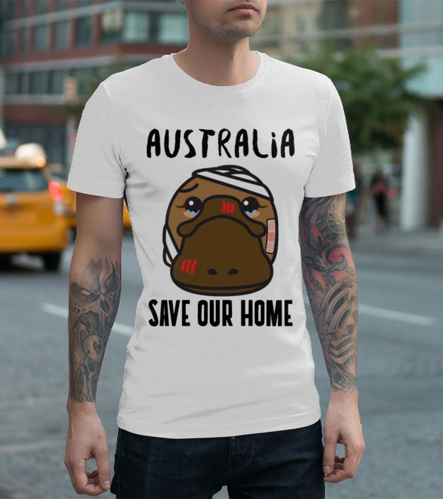 Australia Save Our Home Injured Platypus T-Shirt