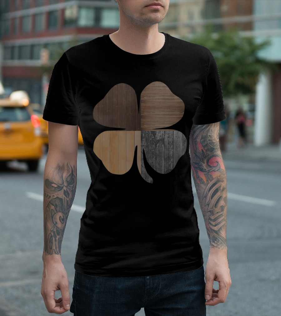 St Patrick's Day Irish Woodworking Shamrock T-Shirt