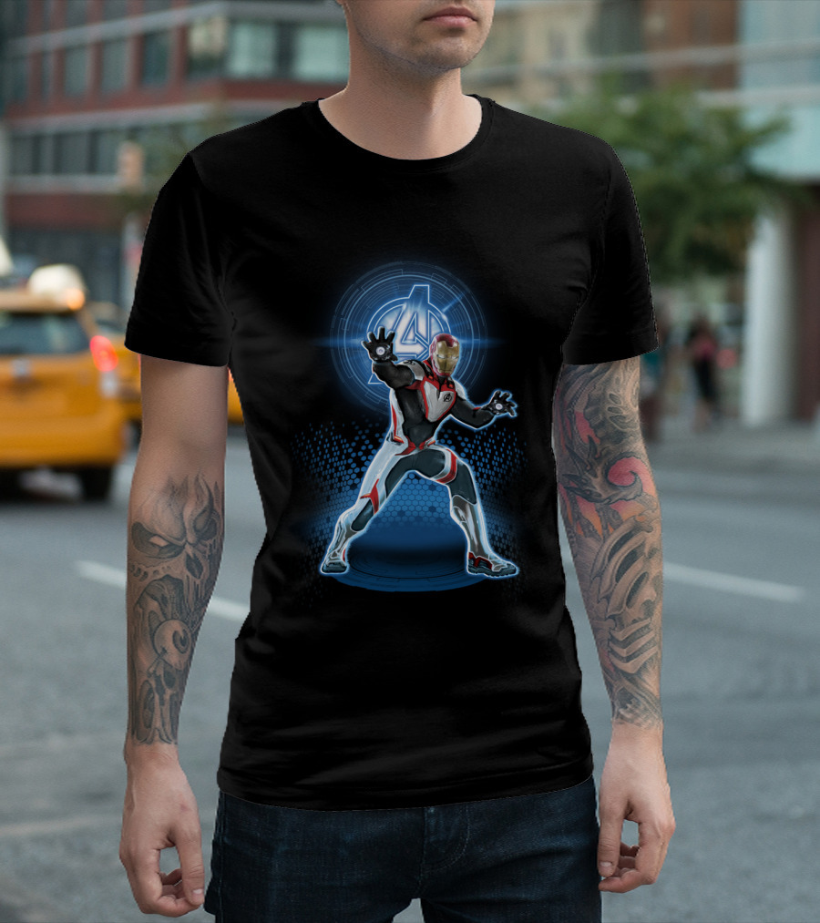 Marvel Avengers Endgame Iron Man Quantum Suit Avengers T-Shirt