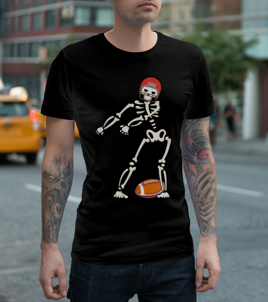 Skeleton Floss Dance Rugby Football T-Shirt