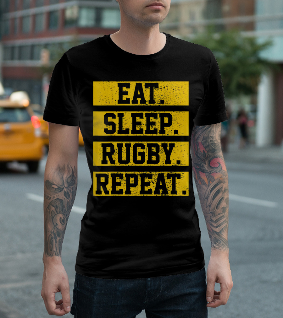 EAT SLEEP RUGBY REPEAT T-Shirt