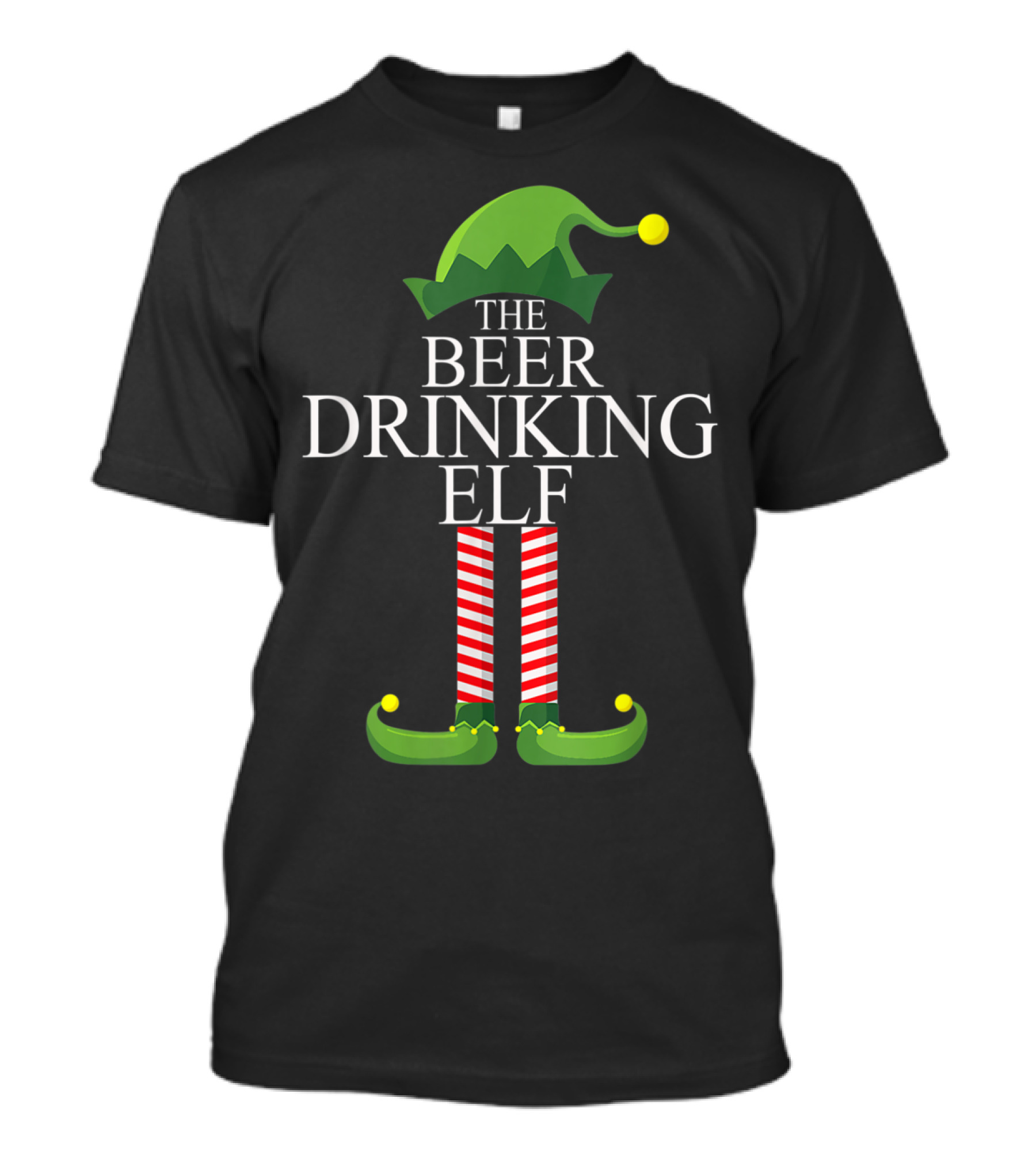 The Beer Drinking Elf Family Matching Christmas T-Shirt