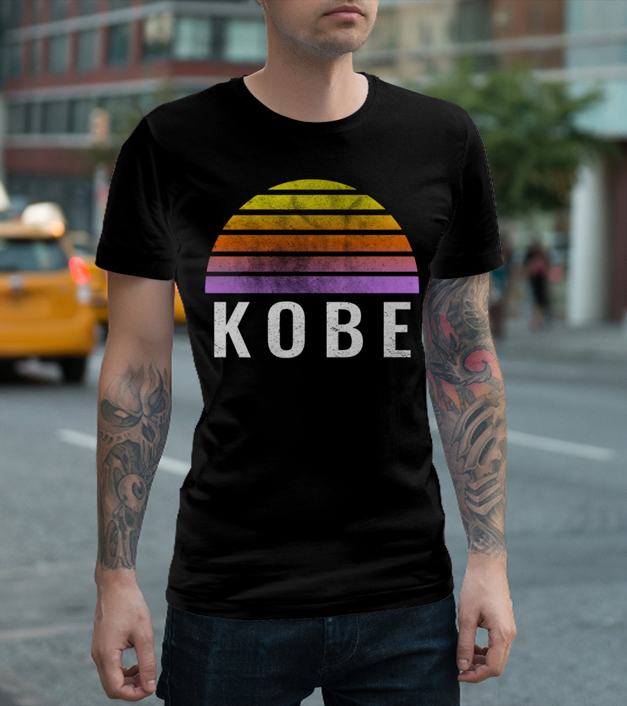 Retro Vintage Kobe Sunset T-Shirt