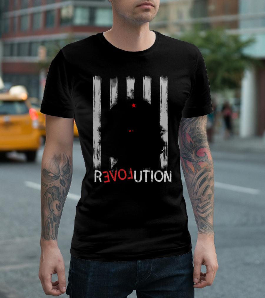 Revolution Against Freedom Woman Silhouette With Star T-Shirt