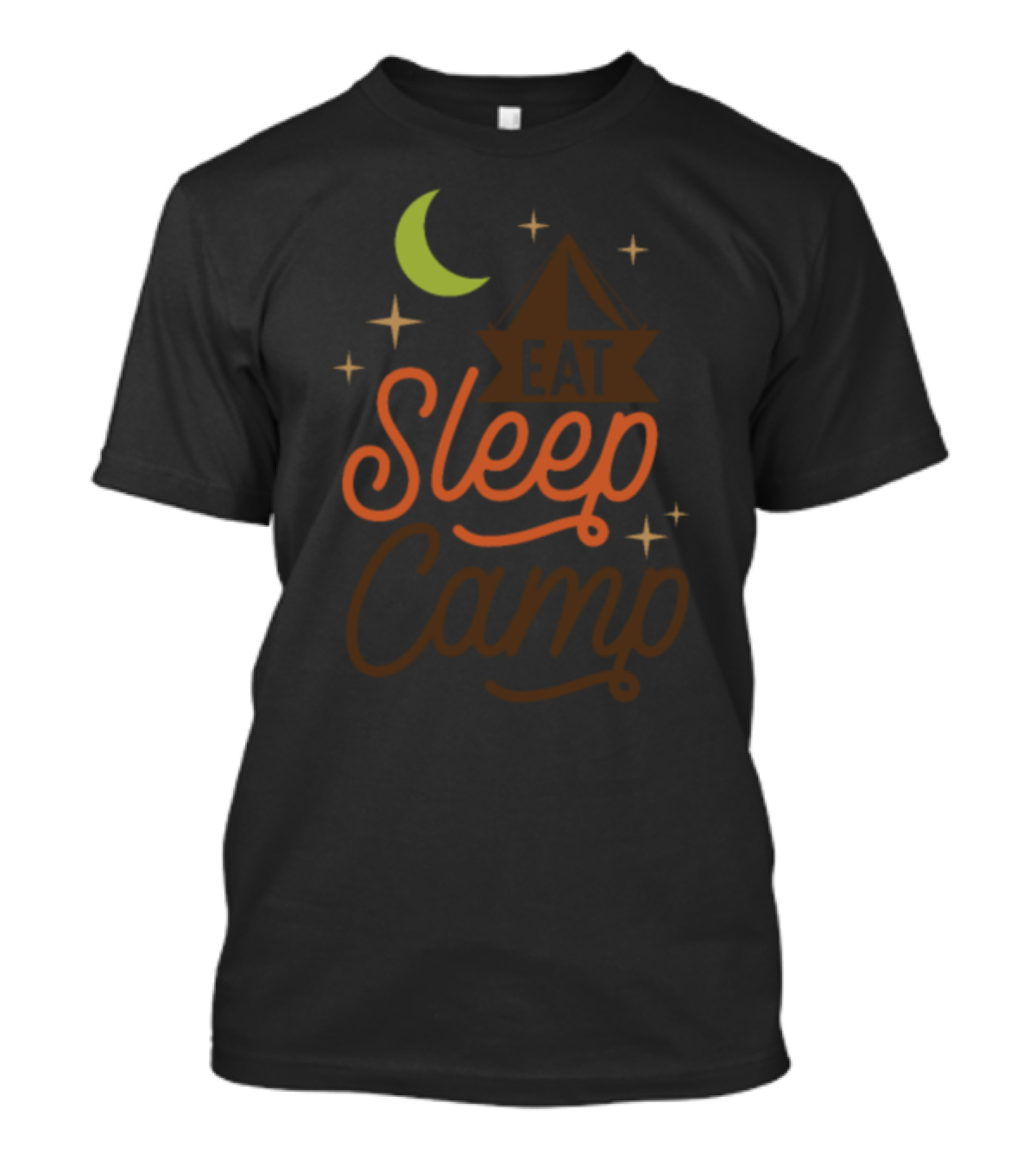 Eat Sleep Camp Funny Camping Adventure Tent Rv Camper Hiking T-Shirt