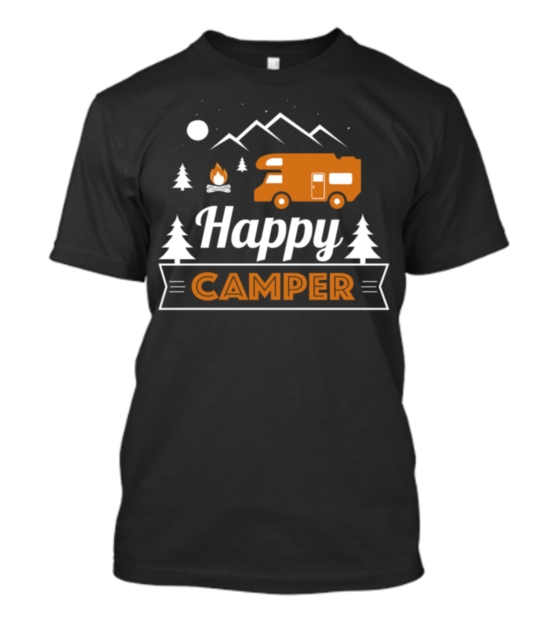 Happy Camper RV Trailer Roadtrip Camping Adventure T-Shirt
