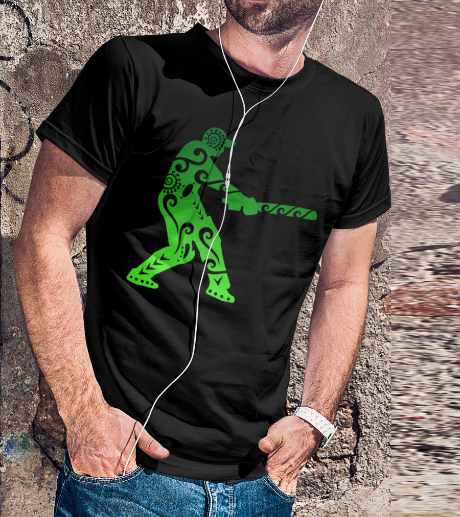 Cricket Player Maori Tribal Tattoo T-Shirt