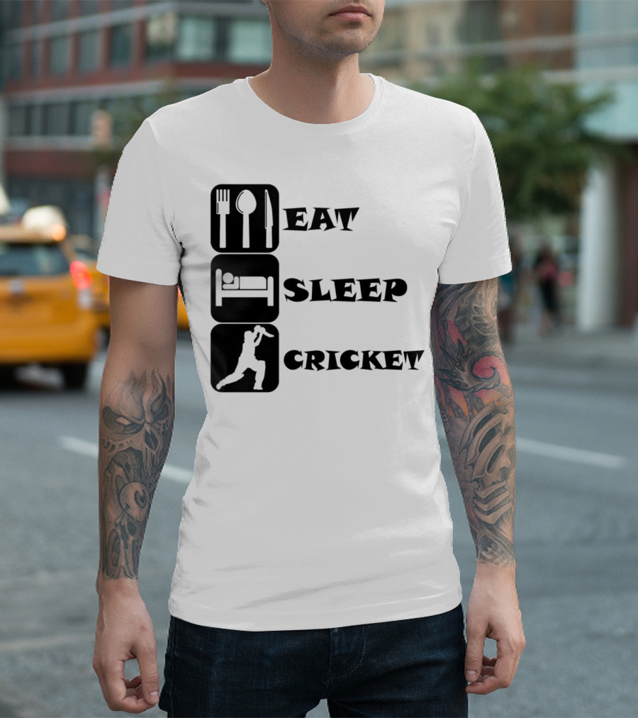 Eat Sleep Cricket T-Shirt